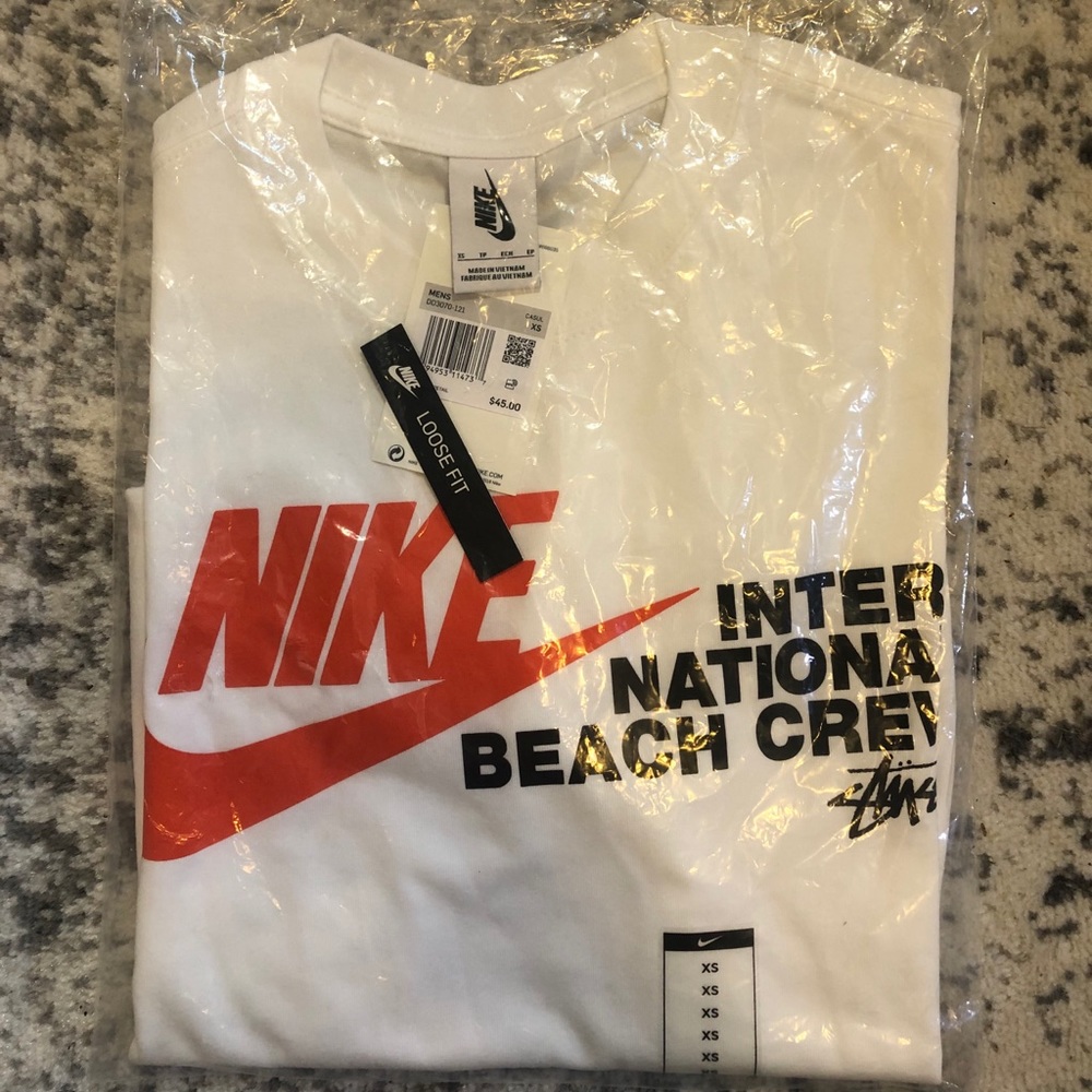 NEW Nike x Stussy International Beach Crew T-shirt